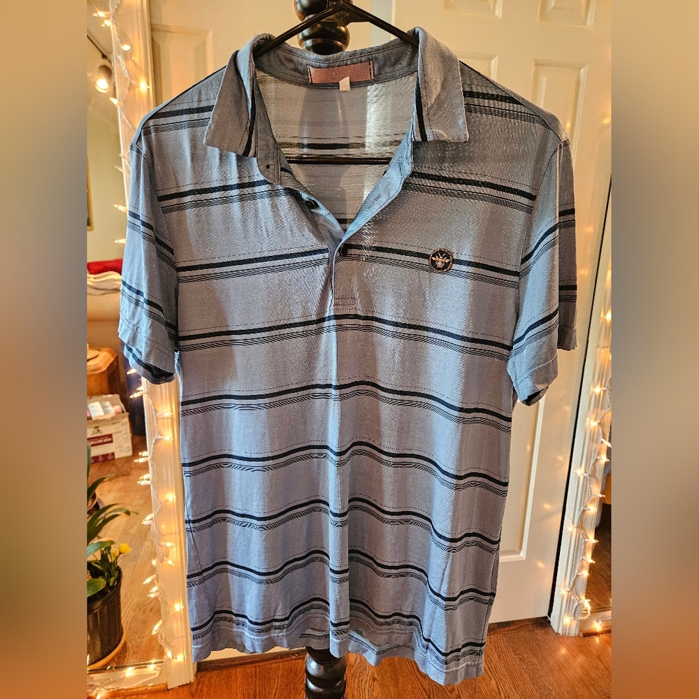 Men's "Dior" Striped Polo